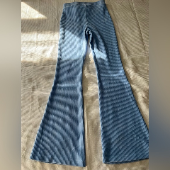 Aerie Sky Blue Flare Pants - Picture 8 of 10